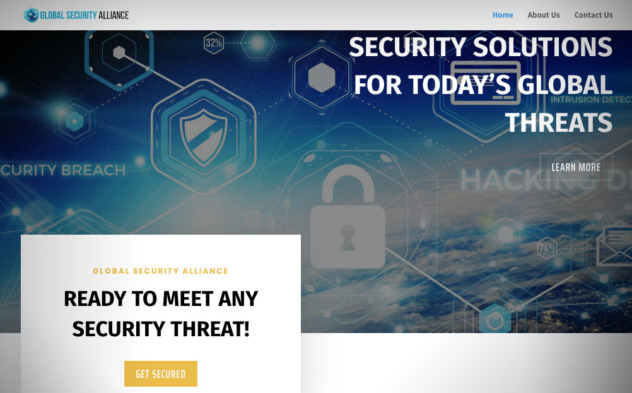 Global Security Alliance Maryland Website Design By A Digital MInd